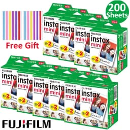10/20/50/100/200 Sheets Fujifilm Instax Mini 12 Film White Edge Photo Paper For Mini LiPlay 11 9 8 40 70 90 Instant Camera EVO