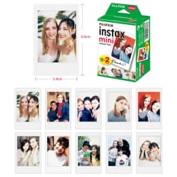 10/20/50/100/200 Sheets Fujifilm Instax Mini 12 Film White Edge Photo Paper For Mini LiPlay 11 9 8 40 70 90 Instant Camera EVO