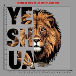 Fashion Letter Lion Animal Heat Transfer Patches For Clothes DIY A-Level Washable T-shirts Iron-on Thermal Stickers