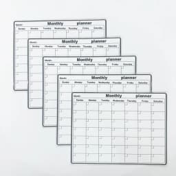5Pcs/Set Electrostatic Wall Planner - Magnetic Whiteboard Stickers with Weekly/Monthly Study Organizer