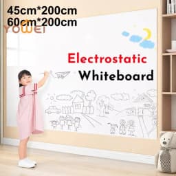 Latest New Electrostatic Whiteboard Sticker Reusable PP Teaching Graffiti Drawing Board Removable Household Erasable Whiteboard