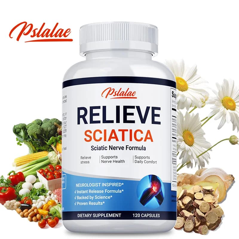 Relieve Sciatica Capsules - Relieve Joint Pain, Relax Muscles, Support Nerve and Bone Health, Balance Inflammation
