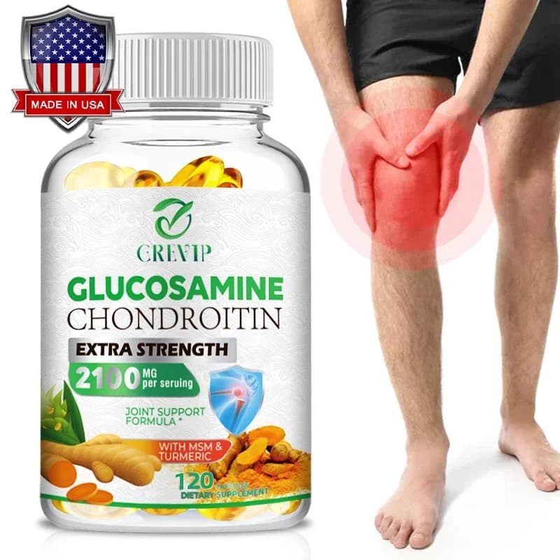 Glucosamine Chondroitin MSM Complex - Repairs Cartilage and Improves Back, Neck, Knee Joint Health, Mobility & Flexibility