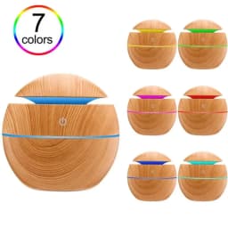 Humidifier Electric Air Aroma Diffuser Wood Ultrasonic Air Humidifier Essential Oil Aromatherapy Cool Mist Maker for Bedroom