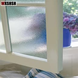Rain Window Film Static Cling Retro Glass Design Vinyl UV-Proof Embossing Privacy Protection Reusable Removable Glass Sticker