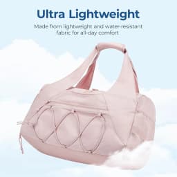 Large Capacity Fitness Bag Women Sports Yoga Handbag Lightweight Multi-Layer Travel Bag Dry and Wet Separation Shoulder Bags