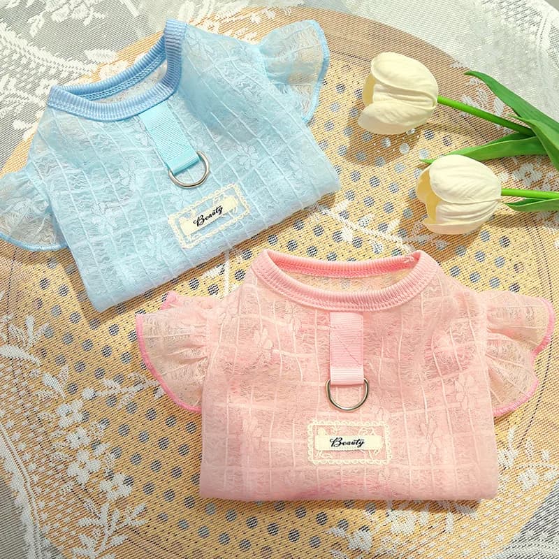XS-XXL Thin Dog Cooling Vest Breathable Clothes Puppy Pet Costume for Small Dogs Cute Fruit Print Puppy Cheap T-shirt