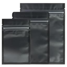 Resealable Zip Lock Bags Food Product Heat Sealable Packing Bag, 100PCS PET Plastic Mylar Pouch with Frosted Window
