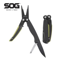 SOG 5 In 1 Aegis MT Mini Tactical Multi-tool Pliers Portable Ultralight EDC Pocket Gear With Precision Cutting Pliers Folding Knife Wire Cutter Tweezers Bottle Opener For Electrician Repair Camping Fishing DIY Small Outdoor Survival Multifunctional Tools