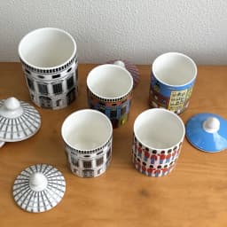 With Lid Colorful Building Funny European Ceramic Candle Holder Storage Jar Bottle Candlestick Home Ornament Art Desk Decoration