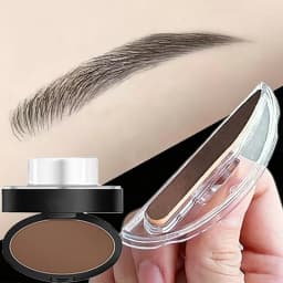 Natural Arched Eyebrow Powder Stamp Quick Makeup Brow Stamps Waterproof Powder Palette for Eyebrows Eye Brow Tint Makeup Tools