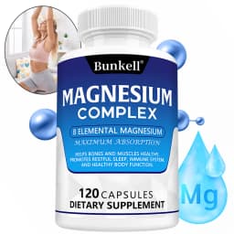Magnesium Complex 120 Capsules - Bone, Muscle & Heart Health Supplement, Sleep Support,Muscle Relaxation,Stress & Anxiety Relief