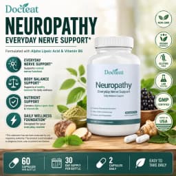 Docteat Alpha Lipoic Acid and Vitamin B6 Capsules for Everyday Nerve Support and Body Balance Support, Body Care, 60 Capsules
