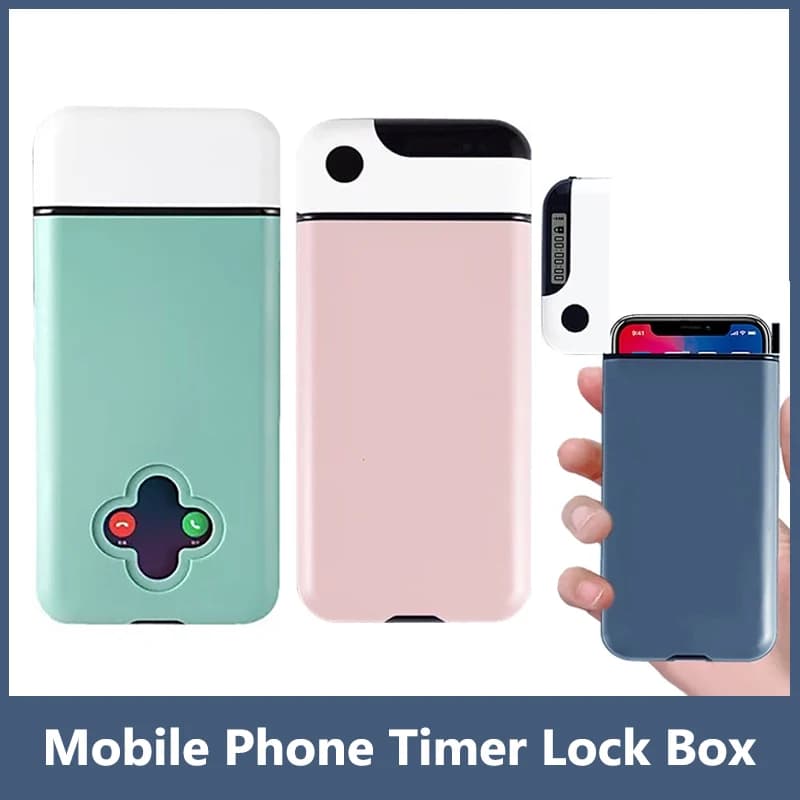 Mobile Phone Lock Box With Timer Self-discipline Timed Box for Students Smartphone Locking Case Safe Timed Lockbox For IPhone