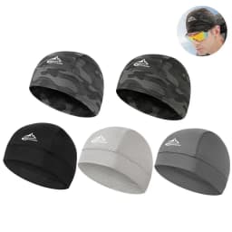 Quick-Drying Skullcap Beanie Cycling Cap Hat Men Women Summer Ice Silk Riding Small Cap Running Sports Bike Lined Hat