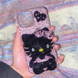 Rhinestone Bling Crystal Phone Case Chain for IPhone17 16 12 13 14 15Pro Max X Xs XR 7 8 Plus SE 2 3 10 Transparent Bumper Cover