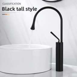 Modern Basin Faucet Brushed Gold Black Silver Faucet Deck Mounted Basin Sink Tap Mixer Hot Cold Brass Tap for Bathroom