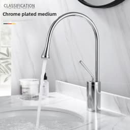 Modern Basin Faucet Brushed Gold Black Silver Faucet Deck Mounted Basin Sink Tap Mixer Hot Cold Brass Tap for Bathroom