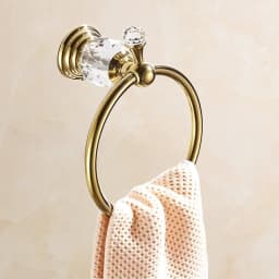 Bathroom Towel Shelf Gold Finished Bath Toilet Paper Holder Robe Hook Towel Rack Holder Tumble Holder Soap Basket ELG85400