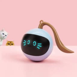 Smart Interactive Cat Toy Colorful LED Self Rotating Pet Ball Toys USB Rechargeable Kitten Automatic Ball Toys Cat Accessories