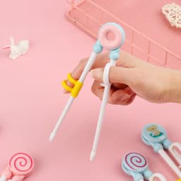 1 Pair Cartoon Animal Head Chopsticks Children Eating Training Chopsticks Baby Safty Learning Chopsticks Reusable Tableware