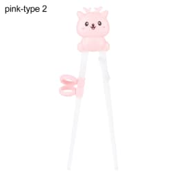 1 Pair Cartoon Animal Head Chopsticks Children Eating Training Chopsticks Baby Safty Learning Chopsticks Reusable Tableware