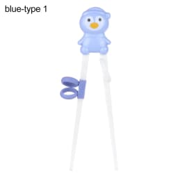 1 Pair Cartoon Animal Head Chopsticks Children Eating Training Chopsticks Baby Safty Learning Chopsticks Reusable Tableware