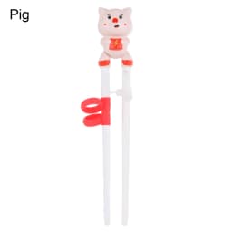1 Pair Cartoon Animal Head Chopsticks Children Eating Training Chopsticks Baby Safty Learning Chopsticks Reusable Tableware