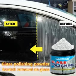 Glass Polishing Powder, Specially Designed to Repair Scratches, Enhance Clarity, Is Ideal for Vehicle Windows, Household Glass