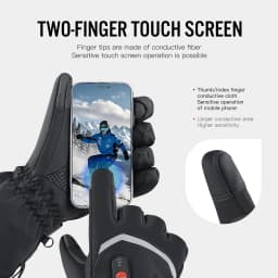 Electric Heated Gloves Motorcycle Winter Moto Heated Gloves Warm Waterproof Rechargeable Heating Thermal Gloves For Snowmobile