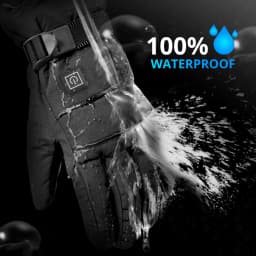 Winter Heated Gloves Men Women Thermal Motorcycle Heated Gloves for Snowmobile Windbreak Riding Warm Hand Gloves Warm Waterproof