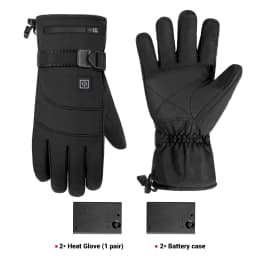 Winter Heated Gloves Men Women Thermal Motorcycle Heated Gloves for Snowmobile Windbreak Riding Warm Hand Gloves Warm Waterproof