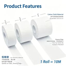 10Meters Sport Athletic Waterproof Cotton White Boxing Adhesive Tape Strain Injury Support Sport Binding Bandage