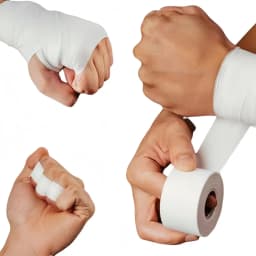10Meters Sport Athletic Waterproof Cotton White Boxing Adhesive Tape Strain Injury Support Sport Binding Bandage