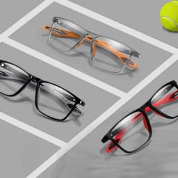 Unisex Blue Light Blocking Sports Glasses Fashion TR90 Frame Near Sight Myopia Eyewear Transparent Eyeglasses for Men Women