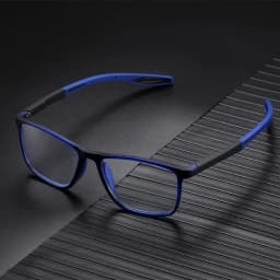 Unisex Blue Light Blocking Sports Glasses Fashion TR90 Frame Near Sight Myopia Eyewear Transparent Eyeglasses for Men Women