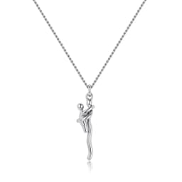 Seulement New 14K Gold Plated Embrace Pendant Couple Parent-child  Necklace for Women Two-tone Hug Earrings Jewelry Gift