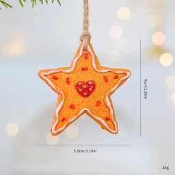 2026 Xmas Tree Pendant Cartoon Painted Santa Claus Elk Bear Christmas Stocking Resin Pendant Christmas Party Decorations 1pc