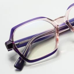 CLLOIO Ladies Trend Street Style Glasses Polygonal Gradual Change Frames Blue Light Filter Reading Glasses Customizable Myopia