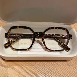 CLLOIO Ladies Trend Street Style Glasses Polygonal Gradual Change Frames Blue Light Filter Reading Glasses Customizable Myopia