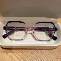 CLLOIO Ladies Trend Street Style Glasses Polygonal Gradual Change Frames Blue Light Filter Reading Glasses Customizable Myopia
