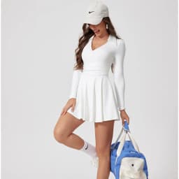 FUBEIKE Tennis Clothes Dress To Use With Tennis Skirt Woman Dresses Luxury Women 2024 Women's Golf Wear Exercise Yoga Clothing
