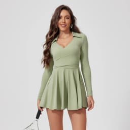 FUBEIKE Tennis Clothes Dress To Use With Tennis Skirt Woman Dresses Luxury Women 2024 Women's Golf Wear Exercise Yoga Clothing