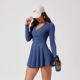FUBEIKE Tennis Clothes Dress To Use With Tennis Skirt Woman Dresses Luxury Women 2024 Women's Golf Wear Exercise Yoga Clothing