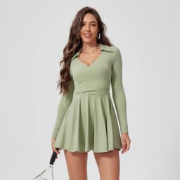 FUBEIKE Tennis Clothes Dress To Use With Tennis Skirt Woman Dresses Luxury Women 2024 Women's Golf Wear Exercise Yoga Clothing