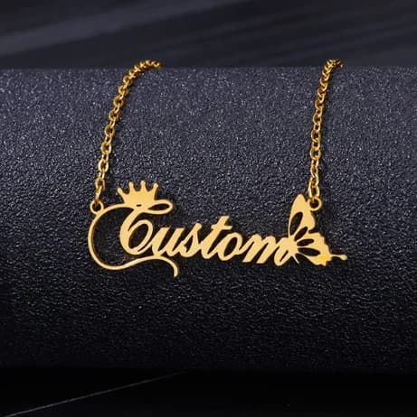 Personalized Customization of Name Pendant Necklace with Different Fonts and Styles for Perfect Party and Holiday Gifts Family