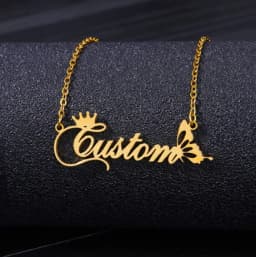 Personalized Customization of Name Pendant Necklace with Different Fonts and Styles for Perfect Party and Holiday Gifts Family