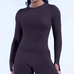 Defy Long Sleeve Top Women Seamless Yoga Shirts Slim Gym Top Fitness Sports Long Sleeve T-Shirt Quick Dry Running Workout Shirts