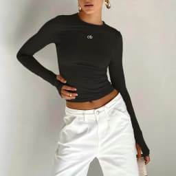 2026 Summer New Style Women's Round-Neck T-Shirt Base Layer Shirt, Sports Fitness Long-Sleeved Top, Fitness Clothing