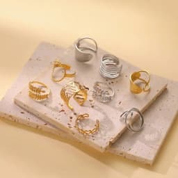 Skyrim Stainless Steel Women Rings Geometric Heart Aesthetic Adjustable Open Finger Ring Fashion Party Jewelry Gifts Wholesale